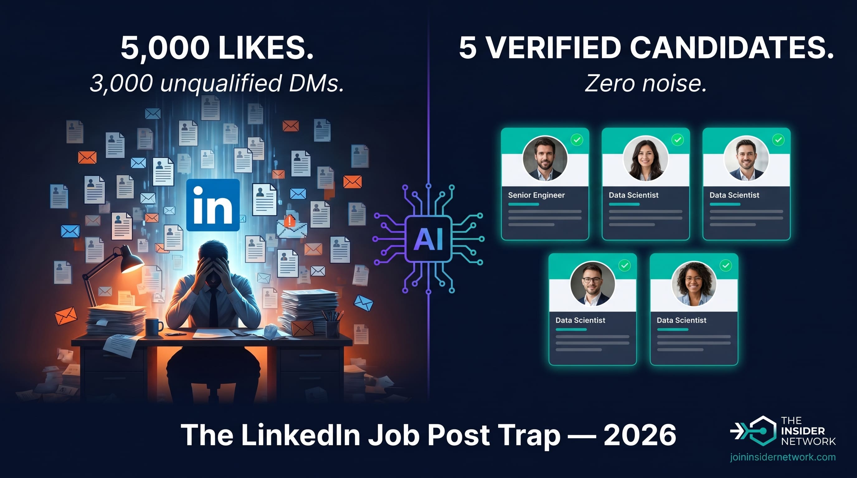 The LinkedIn Job Post Trap: Why 5,000 Likes Is a Recruiter's Nightmare in 2026